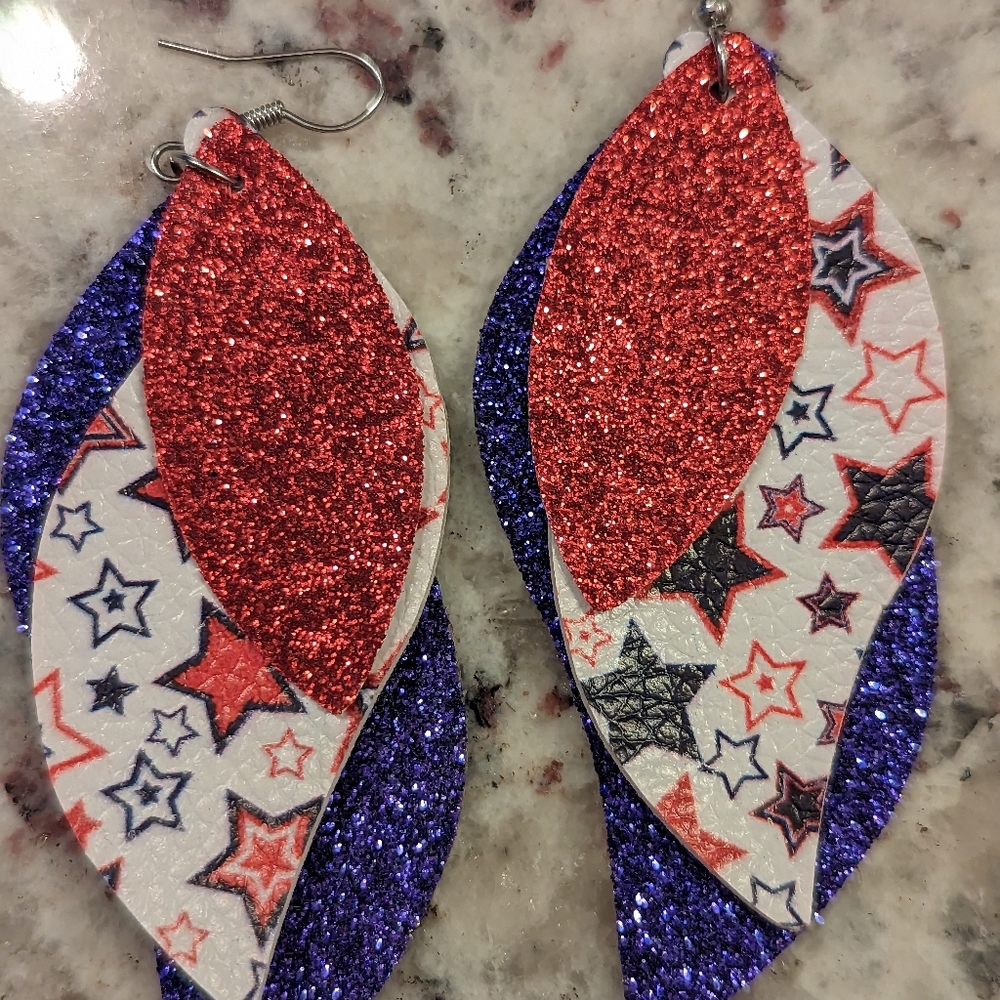 Leather Dangle Earrings